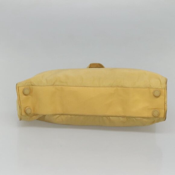 PRADA Hand Bag Nylon Yellow Silver Auth - Picture 6 of 16